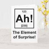 Ah! Das Element der Überraschung Karte (Gelbe Blume)