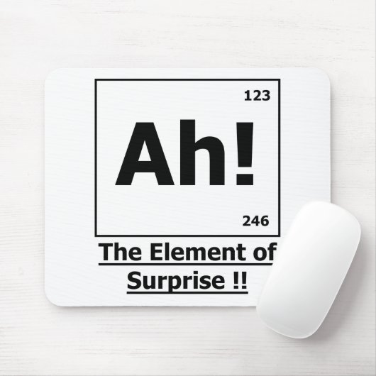 Ah! Das Element der Überraschung Mousepad (Mit Mouse)