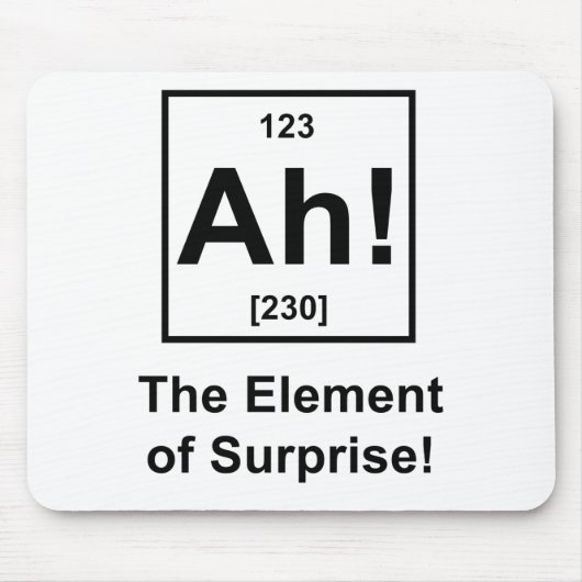 Ah! Das Element der Überraschung Mousepad (Vorne)