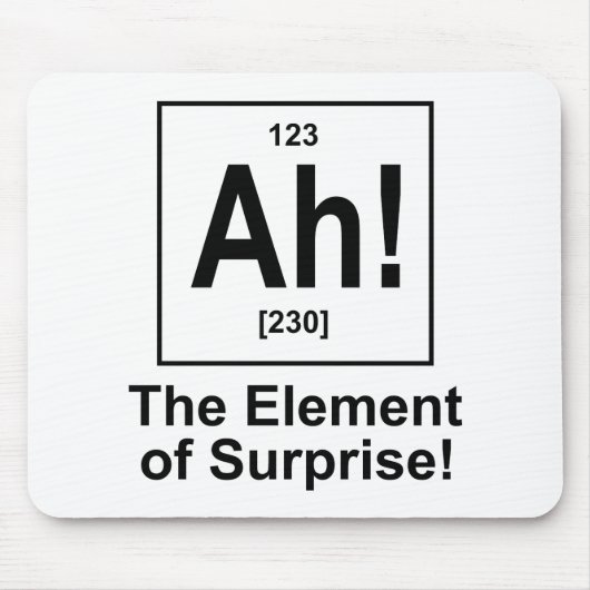Ah! Das Element der Überraschung Mousepad (Vorne)