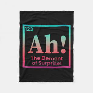Ah Das Element Der Überraschung Periodensystem Fleecedecke
