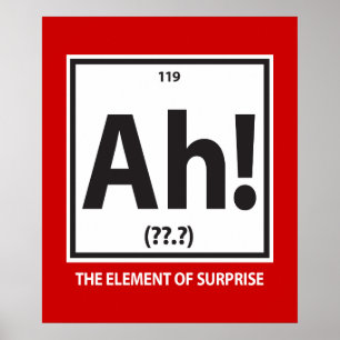 Ah!  Das Element der Überraschung Poster