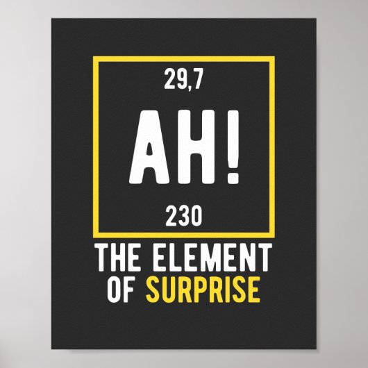 Ah das Element der Überraschung Poster (Vorne)
