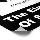 Ah! Das Element der Überraschung Poster (Ecke)