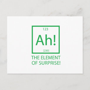 Ah das Element der Überraschung Postkarte