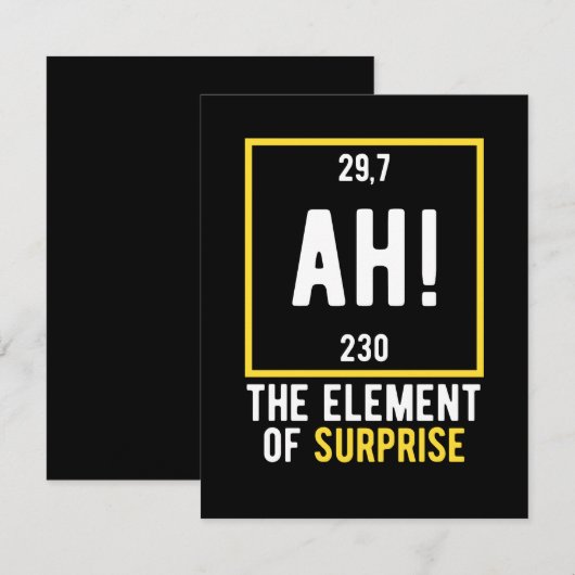 Ah das Element der Überraschung Save The Date (Vorne/Hinten)