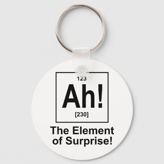 Ah! Das Element der Überraschung. Schlüsselanhänger (Vorderseite)