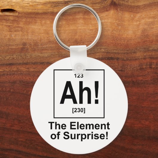Ah! Das Element der Überraschung. Schlüsselanhänger (Vorderseite)