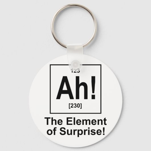 Ah! Das Element der Überraschung. Schlüsselanhänger (Vorderseite)