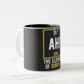 Ah das Element der Überraschung Zweifarbige Tasse (Vorderseite Links)
