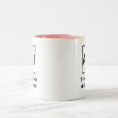 Ah! Das Element der Überraschung Zweifarbige Tasse (Mittel)