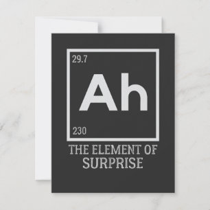 Ah das Element der Überraschungen Dankeskarte