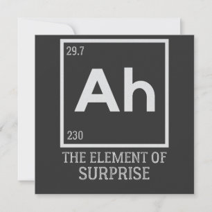 Ah das Element der Überraschungen Einladung