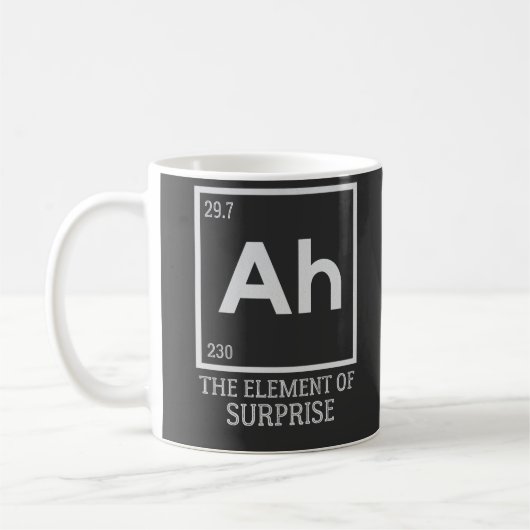 Ah das Element der Überraschungen Kaffeetasse (Links)