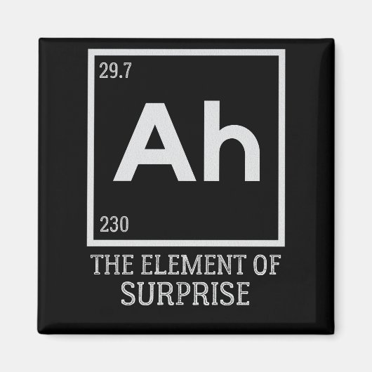 Ah das Element der Überraschungen Magnet (Vorne)