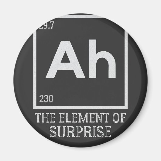 Ah das Element der Überraschungen Magnet (Vorne)