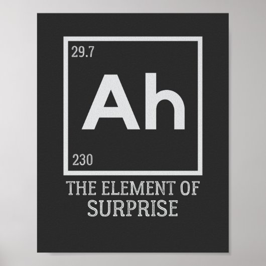 Ah das Element der Überraschungen Poster (Vorne)