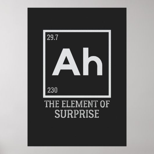 Ah das Element der Überraschungen Poster (Vorne)