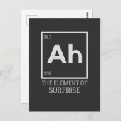 Ah das Element der Überraschungen Postkarte (Vorne/Hinten)