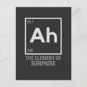 Ah das Element der Überraschungen Postkarte (Vorderseite)
