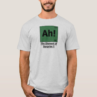 Ah! Das Element der Überraschungs-Asche u. des T-Shirt