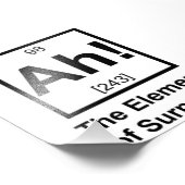 Ah das Element des periodischen Symbols eines Über Fotodruck (Ecke)