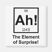 Ah das Element des periodischen Symbols eines Über Magnet (Vorne)