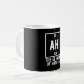 Ah! Das Element überraschender, sonniger Chemie Kaffeetasse (Vorderseite Links)
