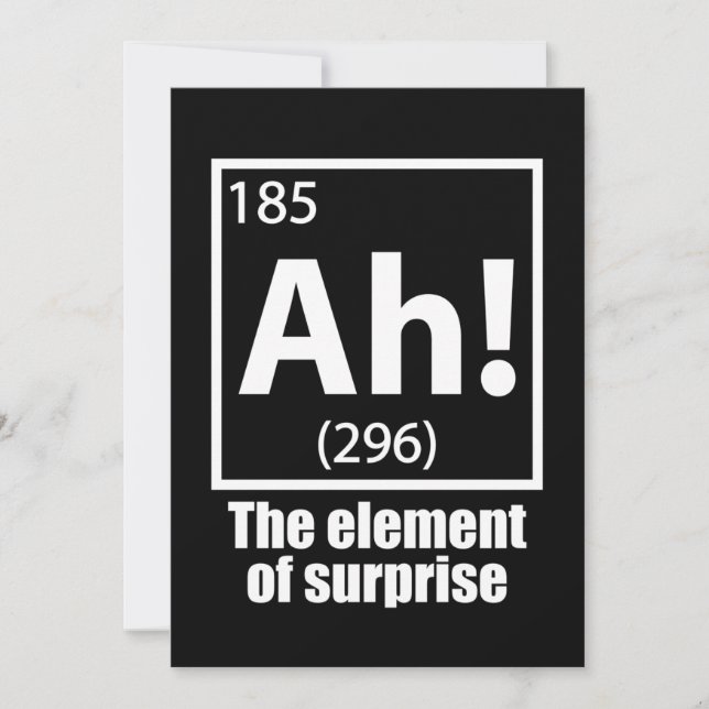 Ah! Das Element von überraschendem Funny Chemistry (Vorderseite)