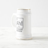 Ah! Das Element von überraschendem Funny Chemistry Bierglas (Vorderseite Links)