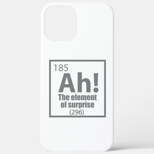 Ah! Das Element von überraschendem Funny Chemistry Case-Mate iPhone Hülle (Rückseite)