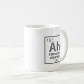 Ah! Das Element von überraschendem Funny Chemistry Kaffeetasse (VorderseiteRechts)