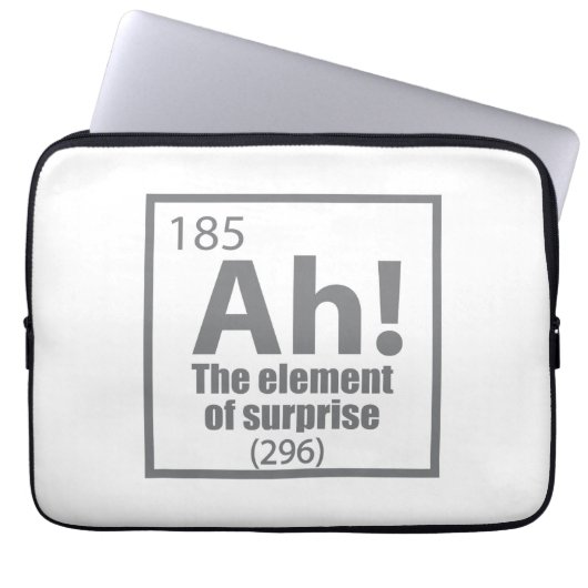 Ah! Das Element von überraschendem Funny Chemistry Laptopschutzhülle (Vorderseite)