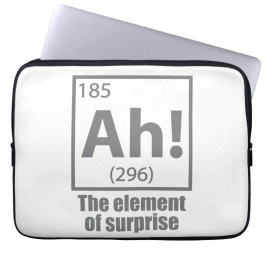 Ah! Das Element von überraschendem Funny Chemistry Laptopschutzhülle (Vorderseite)