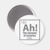 Ah! Das Element von überraschendem Funny Chemistry Magnet (Vorderseite/Rückseite)