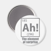 Ah! Das Element von überraschendem Funny Chemistry Magnet (Vorderseite/Rückseite)
