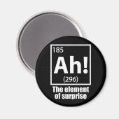 Ah! Das Element von überraschendem Funny Chemistry Magnet (Vorderseite/Rückseite)