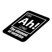Ah! Das Element von überraschendem Funny Chemistry Magnet (Linke Seite)