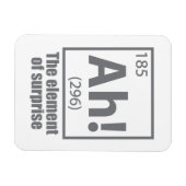 Ah! Das Element von überraschendem Funny Chemistry Magnet (Horizontal)