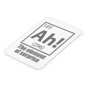 Ah! Das Element von überraschendem Funny Chemistry Magnet (Linke Seite)