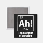Ah! Das Element von überraschendem Funny Chemistry Magnet (Vorderseite/Rückseite)