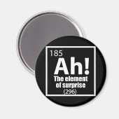 Ah! Das Element von überraschendem Funny Chemistry Magnet (Vorderseite/Rückseite)