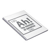Ah! Das Element von überraschendem Funny Chemistry Notizblock (Rechte Seite)