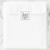 Ah! Das Element von überraschendem Funny Chemistry Runder Aufkleber (Tasche)