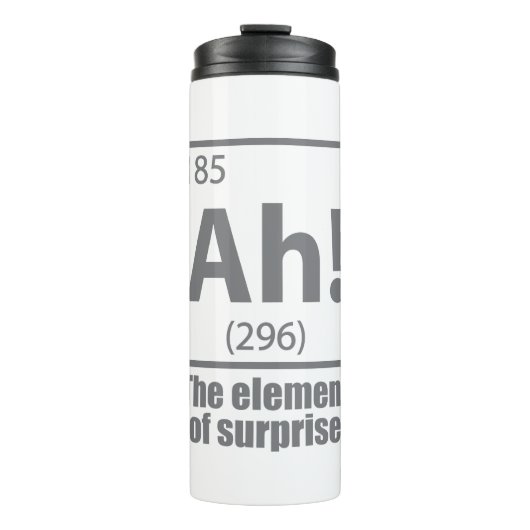 Ah! Das Element von überraschendem Funny Chemistry Thermosbecher (Vorderseite)