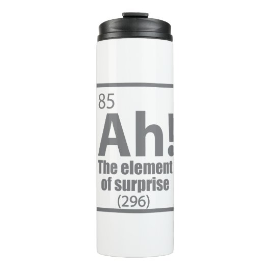 Ah! Das Element von überraschendem Funny Chemistry Thermosbecher (Vorderseite)