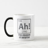 Ah! Das Element von überraschendem Funny Chemistry Verwandlungstasse (Links)