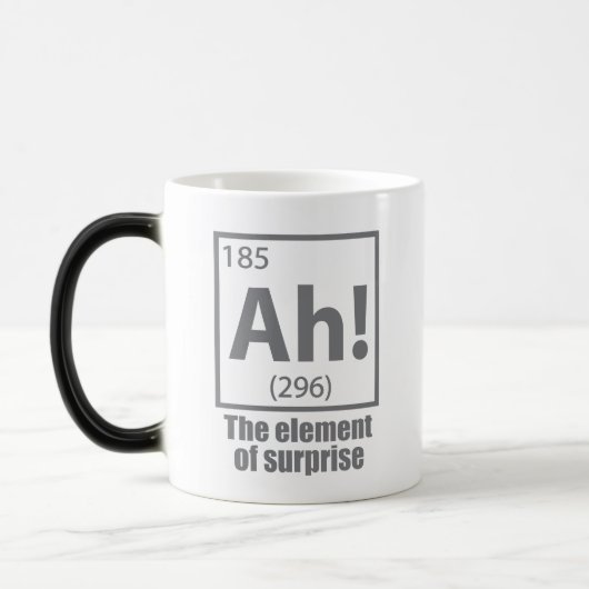Ah! Das Element von überraschendem Funny Chemistry Verwandlungstasse (Links)