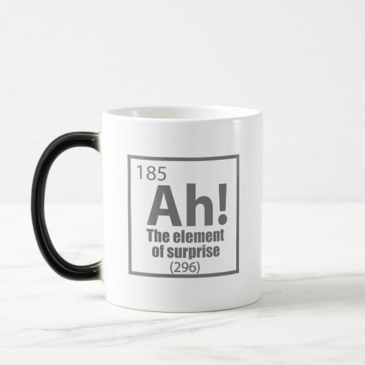 Ah! Das Element von überraschendem Funny Chemistry Verwandlungstasse (Links)