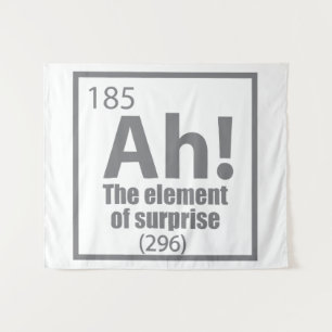 Ah! Das Element von überraschendem Funny Chemistry Wandteppich
